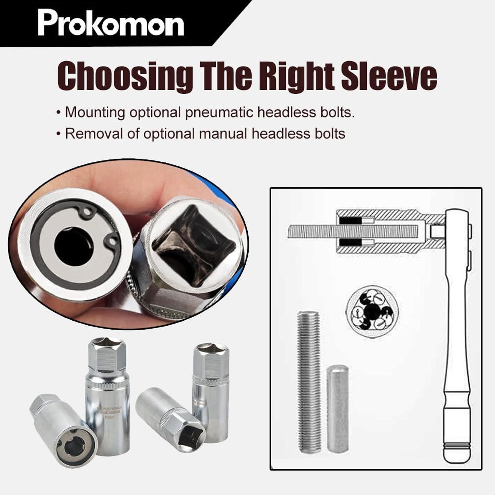 Socket Set - Set di estrattori da 4 pezzi,